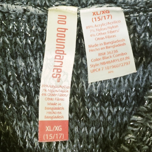 Black & Silver Sweater - Picture 4 of 4